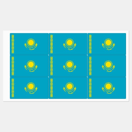 Kazachse vlag labels (Vel)