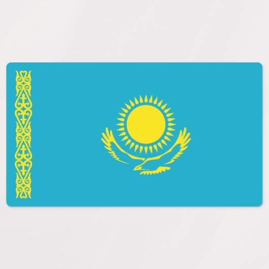 Kazachse vlag labels (Design 2)