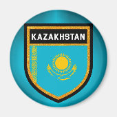 Kazachse vlag magneet (Voorkant)