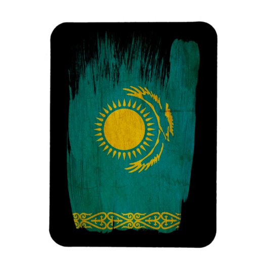 Kazachse vlag magneet (Verticaal)