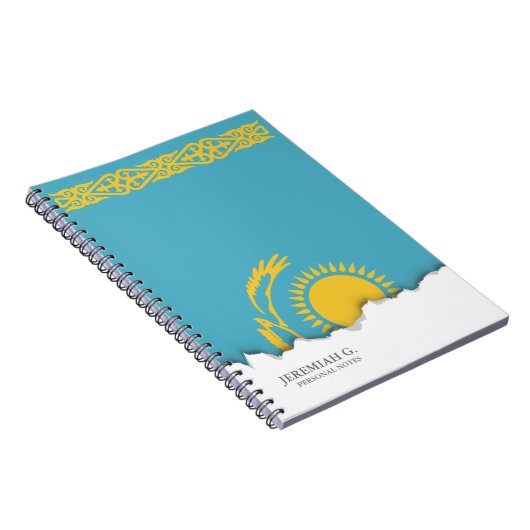 Kazachse vlag notitieboek (Rechterzijde)