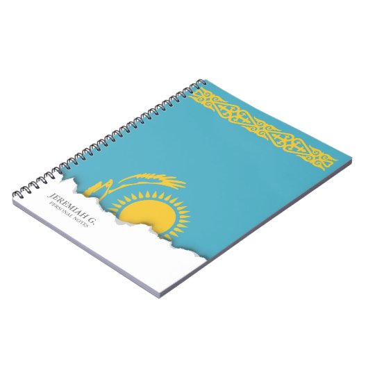 Kazachse vlag notitieboek (Linkerzijde)