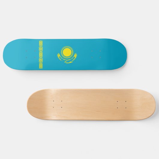 Kazachse vlag persoonlijk skateboard (Horizontaal)