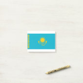 Kazachse vlag post-it® notes (Op bureau)