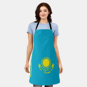 Kazachse vlag schort (Gedragen)
