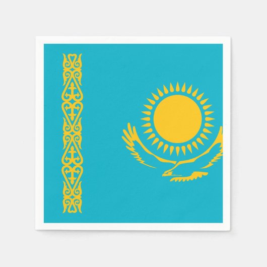 Kazachse vlag servetten (Voorkant)