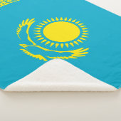 Kazachse vlag sherpa deken (3/4)
