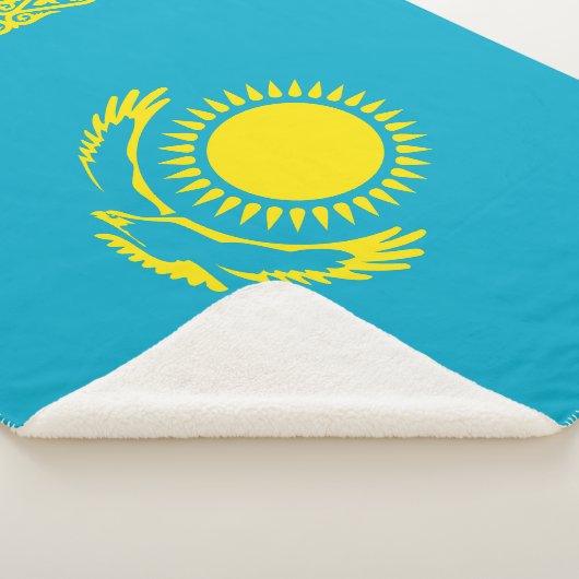Kazachse vlag sherpa deken (3/4)