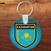 Kazachse vlag sleutelhanger (Voorkant)