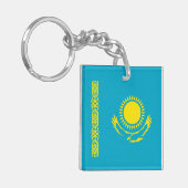 Kazachse vlag sleutelhanger (Voorkant Links)
