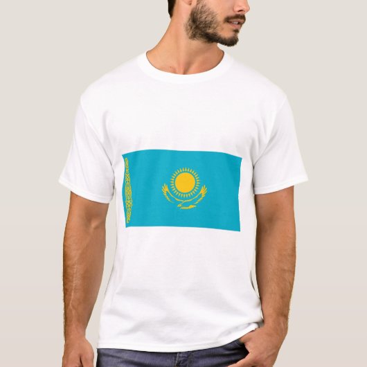 Kazachse vlag t-shirt (Voorkant)