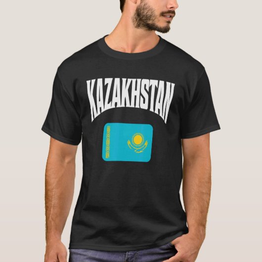 Kazachse vlag t-shirt (Voorkant)