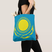 Kazachse vlag tote bag (Dichtbij)