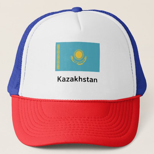 Kazachse vlag trucker pet (Voorkant)
