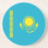 Kazachse vlag zandsteen onderzetter (Voorkant)