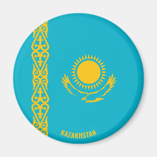 Kazachstaanse vlag Charming Patriotic Magneet