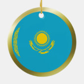 Kazachstaanse vlag keramisch ornament (Achterkant)