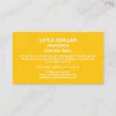 Kazachstaanse vlag & Nationaal embleem, Kazachstan Visitekaartje (Achterkant)