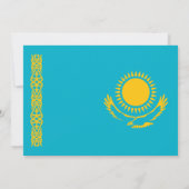 Kazachstaanse vlag, vlag van Kazachstan bruiloft Kaart (Achterkant)