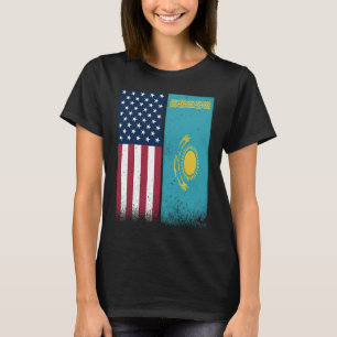 Kazachstan - Amerikaanse vlaggen Proud USA T-shirt