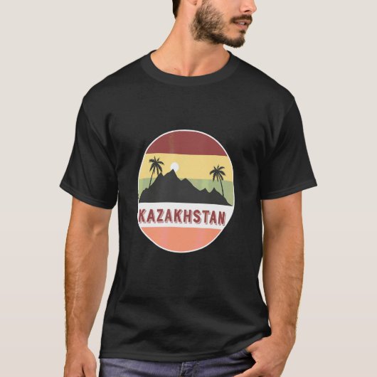 Kazachstan Berg en Palmen T-shirt (Voorkant)