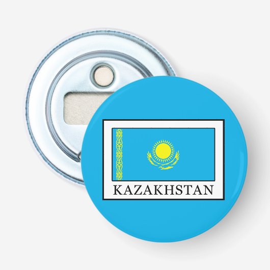 Kazachstan Button Flesopener (Voorkant)
