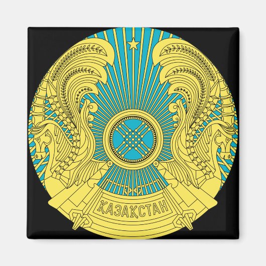 kazachstan embleem magneet (Voorkant)