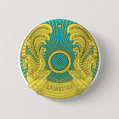 kazachstan embleem ronde button 5,7 cm (Voorkant)