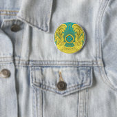 kazachstan embleem ronde button 5,7 cm (In situ)