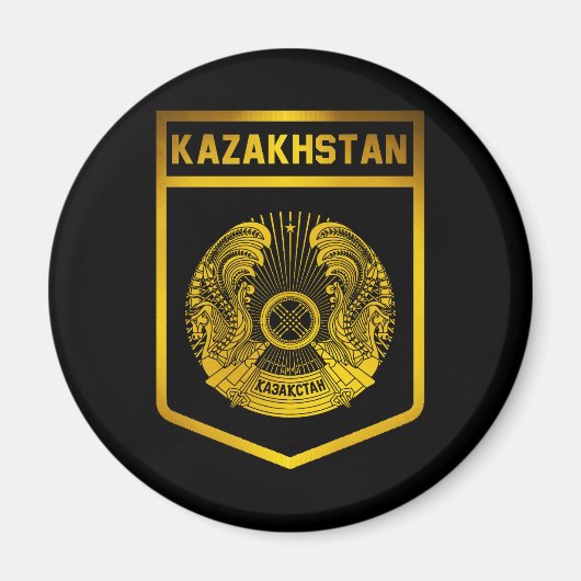 Kazachstan Emblem Magneet (Voorkant)