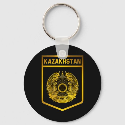 Kazachstan Emblem Sleutelhanger (Voorkant)