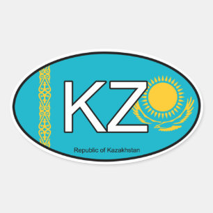 Kazachstan Euro Sticker
