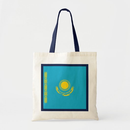 Kazachstan Flag Bag Tote Bag (Voorkant)