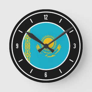 Kazachstan Flag Elegant Ronde Klok