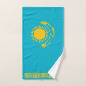 Kazachstan Flag Hand Towel Handdoek (Handdoek)