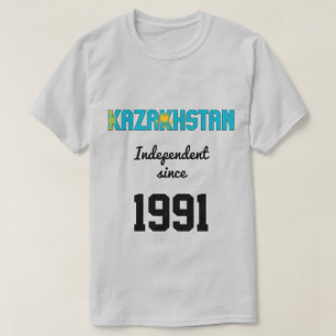 Kazachstan Flag Independence Celebration T-shirt