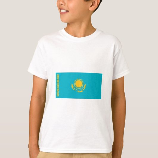 Kazachstan FLAG International T-shirt (Voorkant)