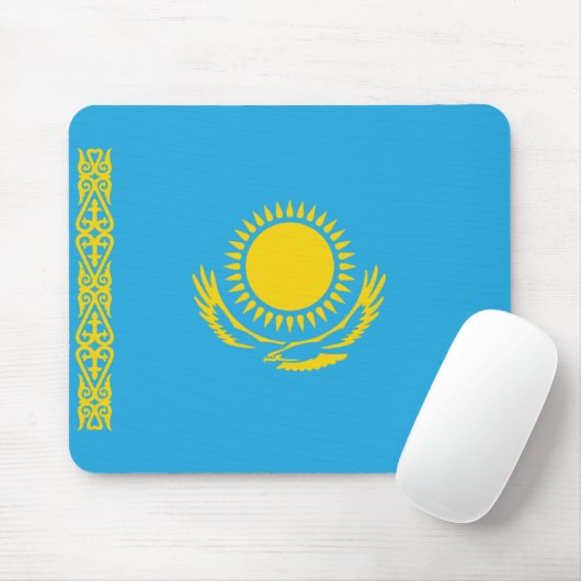 Kazachstan Flag Mousepad Muismat (Met muis)