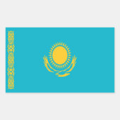 Kazachstan Flag Sticker (Voorkant)