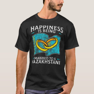 Kazachstan Getrouwd Erfgoed F T-shirt