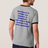 Kazachstan is het grootste land ter wereld... t-shirt (Achterkant)