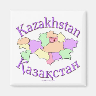 Kazachstan-kaart Magneet