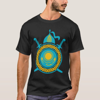 Kazachstan, Kazachse vlag, vlag van Kazachstan. T-shirt