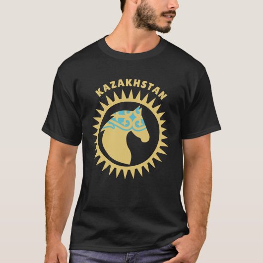 Kazachstan Kazachstan Paard T-shirt (Voorkant)