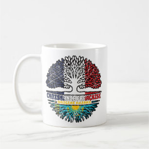 Kazachstan Kazakh French France Tree Roots Flag Koffiemok