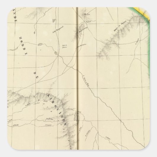 Kazachstan, Kirgizië Vierkante Sticker (Voorkant)