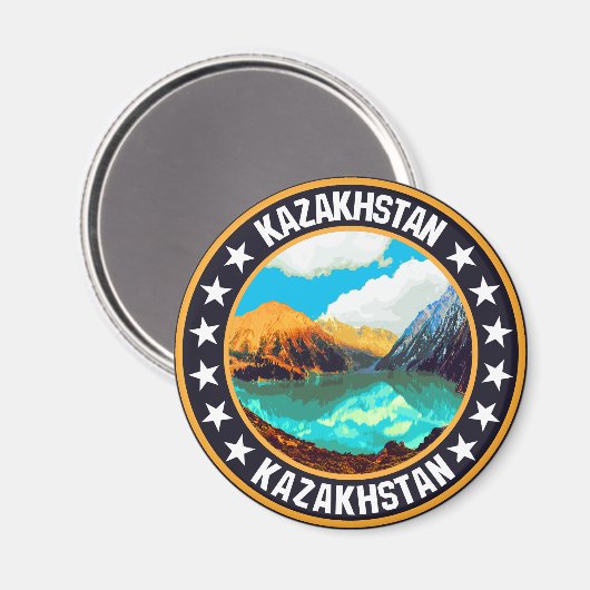 Kazachstan Magneet (Voorkant / Achterkant)