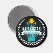Kazachstan Magneet (Voorkant / Achterkant)