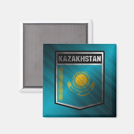 Kazachstan Magneet (Voorkant / Achterkant)