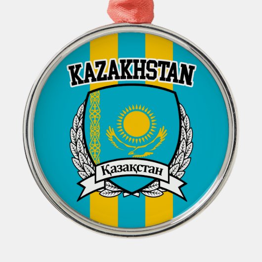 Kazachstan Metalen Ornament (Voorkant)